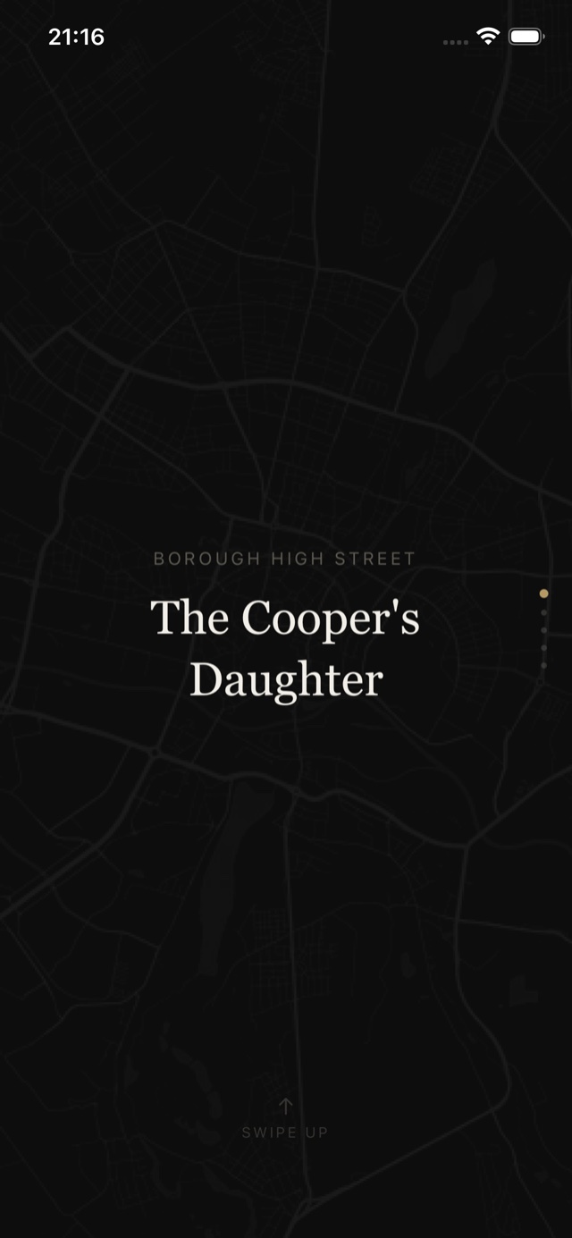 pocket-ghost map view of nearby historical locations